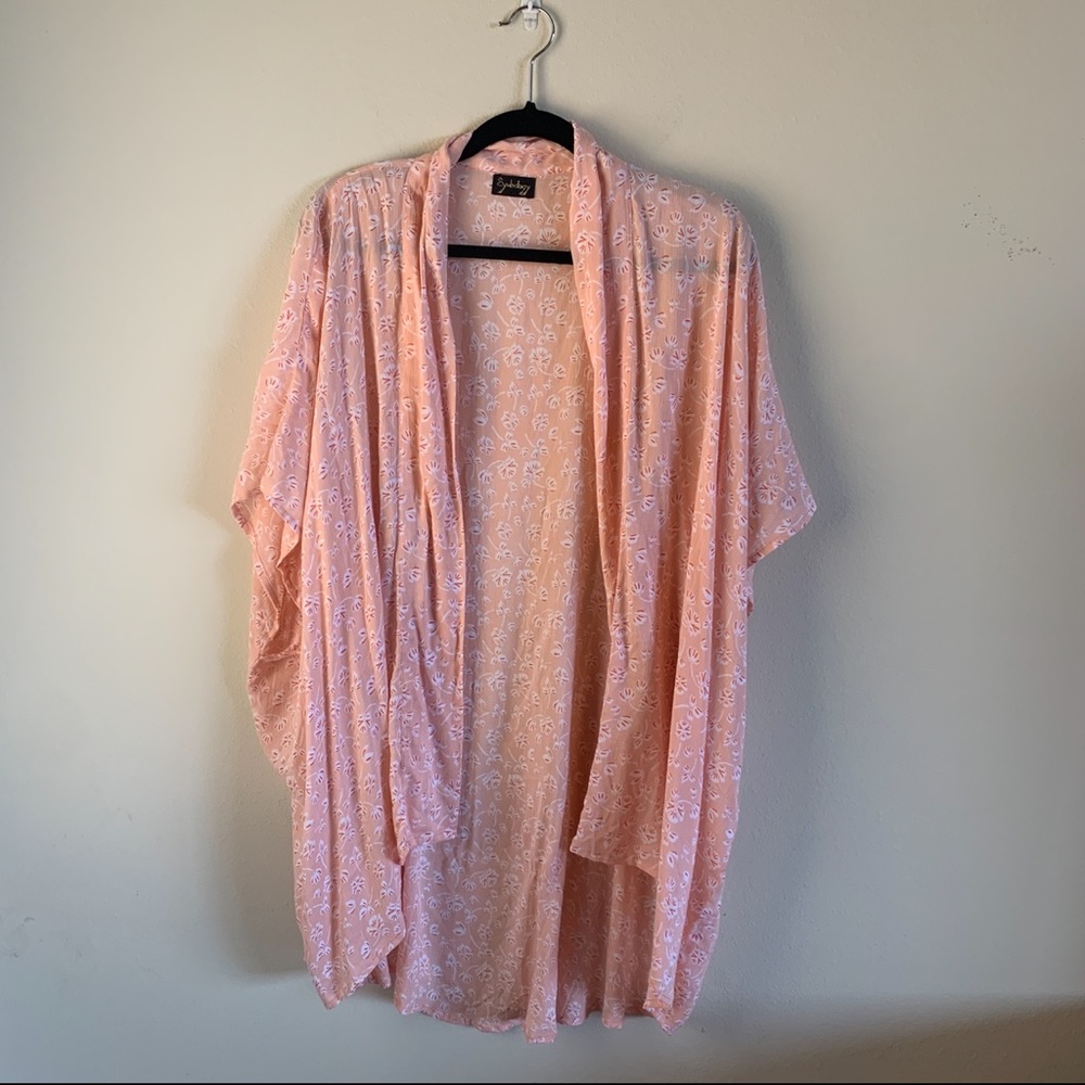 Symbology peach shawl